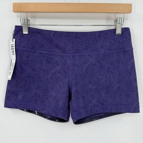IAB MFG Compression Biker Shorts No Slip Purple Women Size 8 Medium NWT - Picture 1 of 6